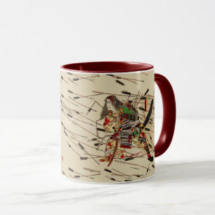 TAZA SAMURÁI MASATSURA ESTÁ LUCHANDO EN UNA LLUVIA DE F