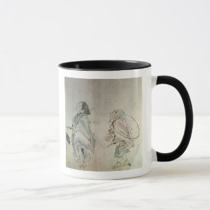 Taza Samurai que es seguido por un criado