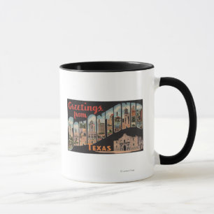 Taza San Antonio, Texas - Escenas de letras grandes