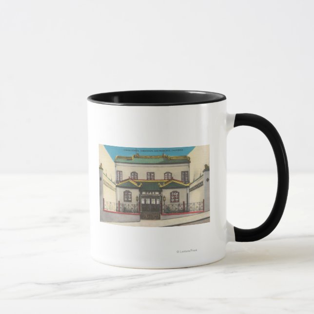 Taza San Francisco, CA Colegio Chino en Chinatown (Derecha)