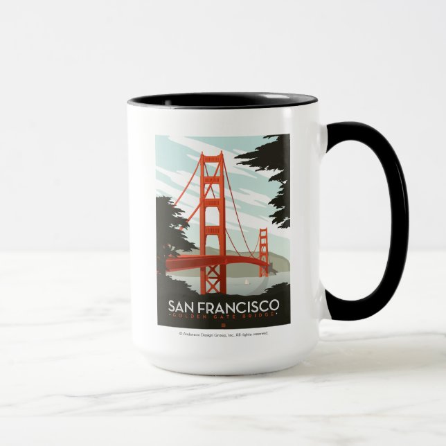 Taza San Francisco, CA - Puente Golden Gate (Derecha)