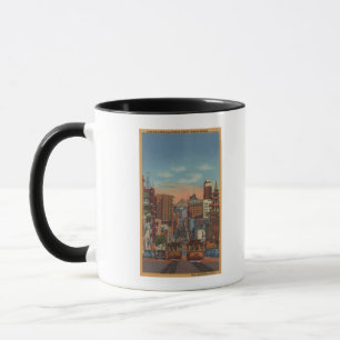 Taza San Francisco, CA - teleféricos que suben
