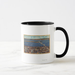 Taza San Francisco, CAAerial View of S. F. Bridge
