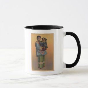 Taza San Francisco, mujer y bebé chinas