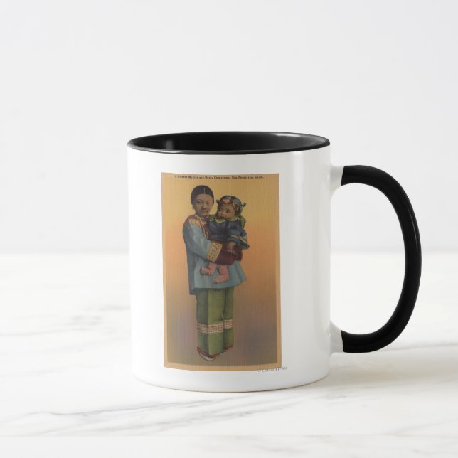 Taza San Francisco, mujer y bebé chinas (Derecha)