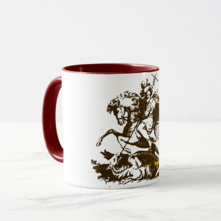 Taza San Jorge el asesino del dragón, ruega para