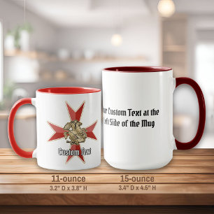Taza San Jorge sobre Cruz de Malta
