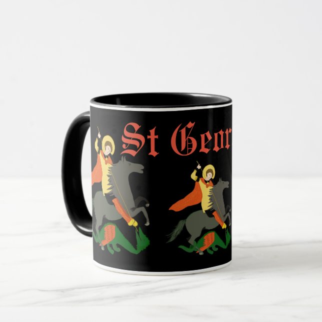 Taza San Jorge y el dragón (Anverso izquierdo)