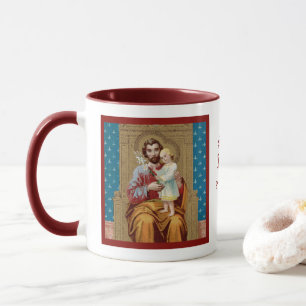Taza San José entronizado con el Niño Jesús