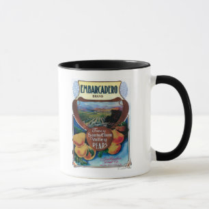 Taza San Jose, etiqueta de la pera de