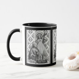 Taza San José, Símbolos papales y SHJ (detalle; LT 02)