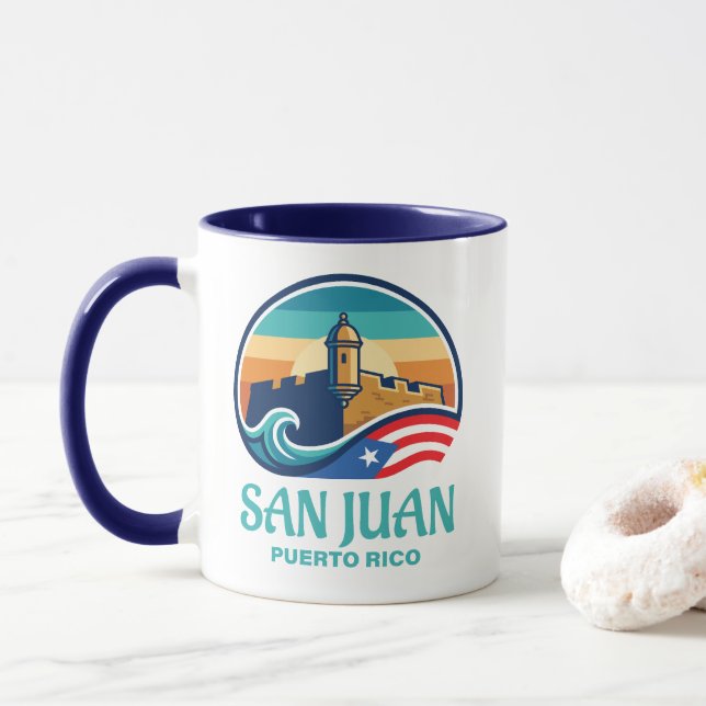 Taza San Juan Puerto Rico (Con donut)