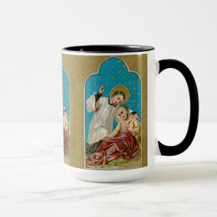 Taza San Luis Gonzaga y víctima de la peste (M 006)