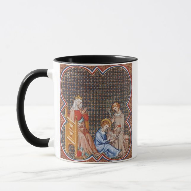 Taza San Luis IX de Francia Patrono de Reyes Arte (Izquierda)