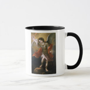 Taza San Miguel banishes al diablo al abismo
