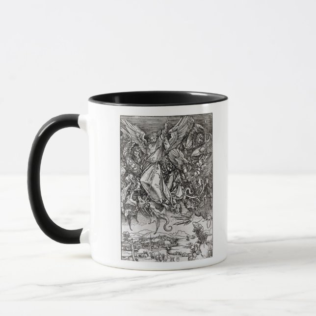 Taza San Miguel y el dragón, de un latín (Izquierda)