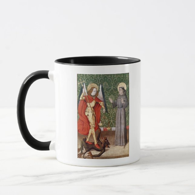 Taza San Miguel y St Francis de Assisi, c.1480 (Izquierda)