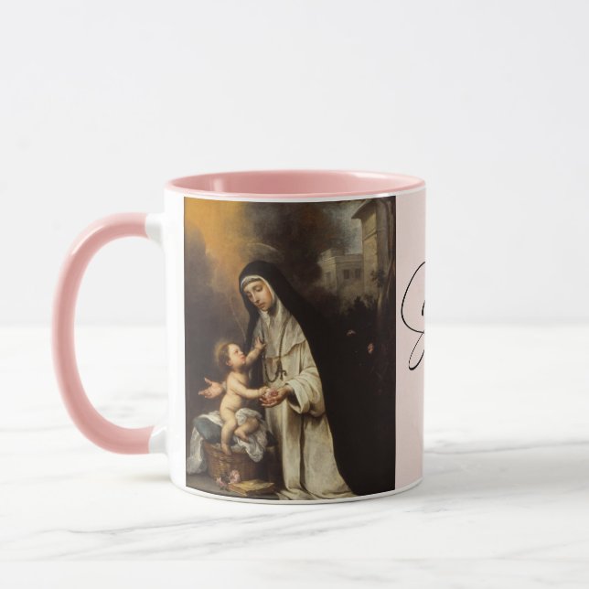 Taza San Rosa de Lima, católico San Coffee Mug (Izquierda)