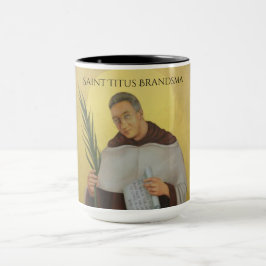 Taza San Titus Brandsma Carmelite Saints Saints Saints