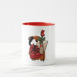 Taza San Valentín de cerdo de Guinea