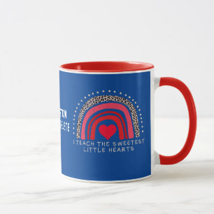 Taza San Valentín Enseño a los Corazones Más Dulces