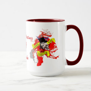 Taza San Valentín gótico alternativo romántico steampun