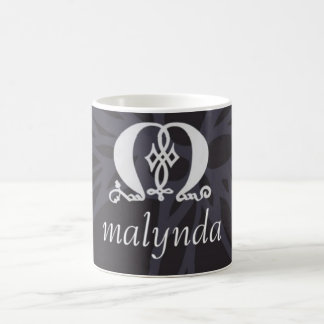 Taza sana del logotipo de Malynda