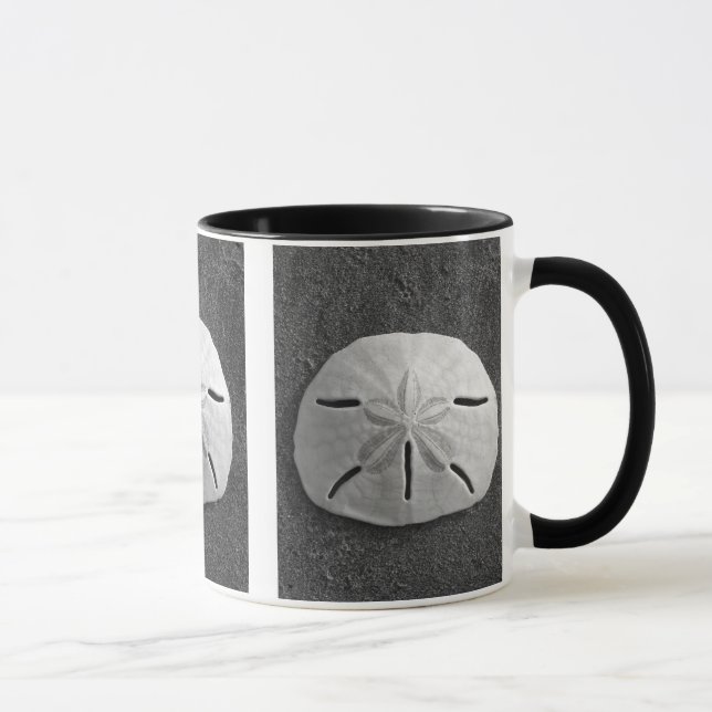 Taza Sand Dollar Seashell Sand Beach Mug (Derecha)