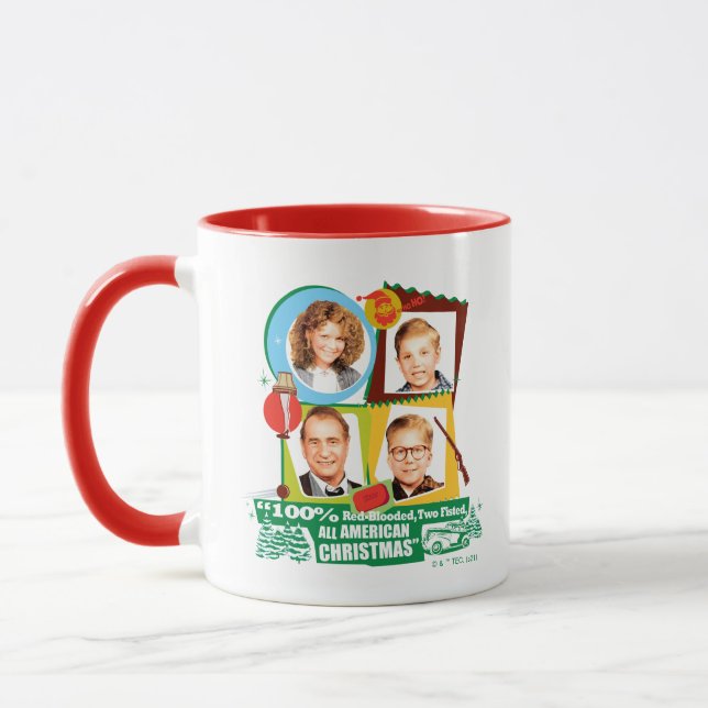 Taza Sangre Roja, Dos Puños, Todos Navidades Americanos (Izquierda)