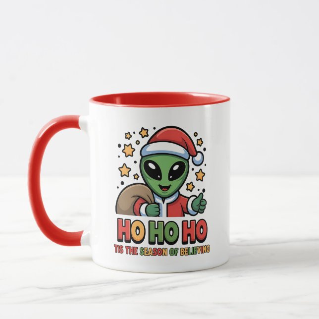 Taza Santa Alien divertido  (Izquierda)
