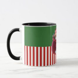 Taza Santa Carrying Gift Sack Illustration