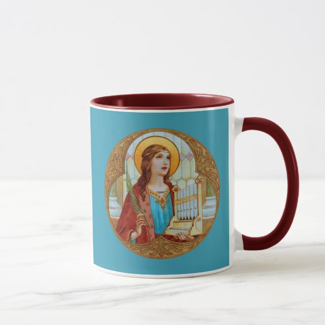 Taza Santa Cecilia de Roma (BK 003) Café Mug 2 (Derecha)