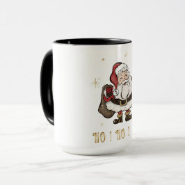 Taza Santa Claus Black Mug