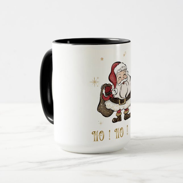 Taza Santa Claus Black Mug (Anverso izquierdo)