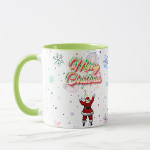 Taza Santa Claus Colorful Navidad Mug