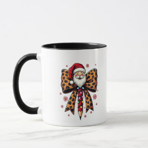 Taza Santa Claus lazo Coquette Escuela Enseñanza