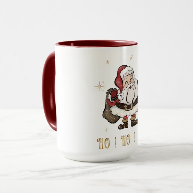 Taza Santa Claus Maroon Mug (Anverso izquierdo)
