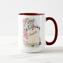 Santa Claus Scroll Naughty Nice List Personalizada