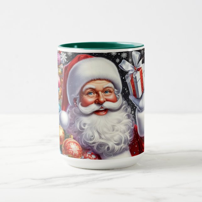 Taza Santa con regalo y adornos (Centro)