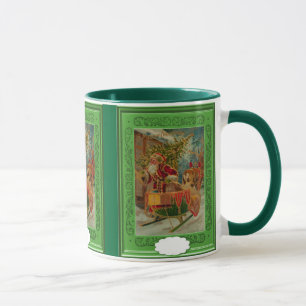 Taza Santa con un trineo