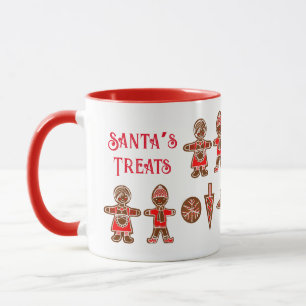 Taza Santa de los golosinas a los Navidades rojos de pa