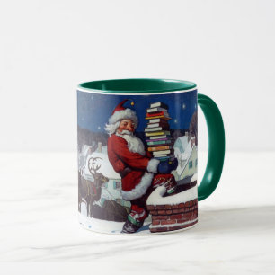 Taza Santa entregando libros a los Navidades