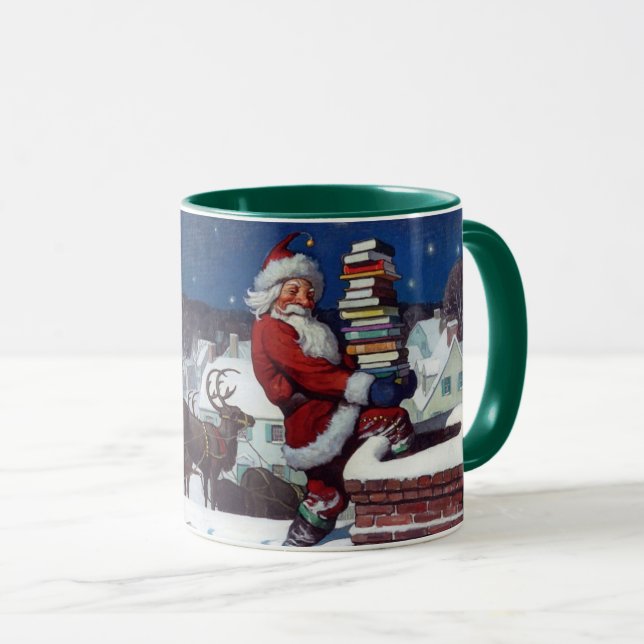 Taza Santa entregando libros a los Navidades (Anverso derecho)
