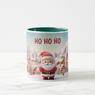 Taza Santa estilo 3D en la ciudad personalizada
