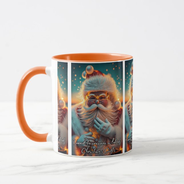 Taza Santa: Estoy ocupada preparando los regalos de los (Izquierda)