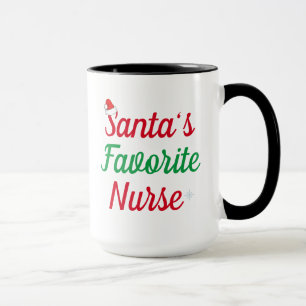 Taza Santa favorita Navidades de enfermería enfermería 