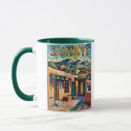 Taza Santa Fe Adobe Homes Van Gogh Starry Night Style