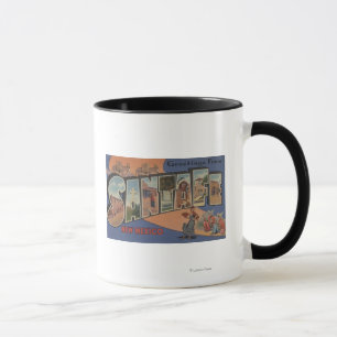 Taza Santa Fe, Nuevo México - Escenas de letras grandes