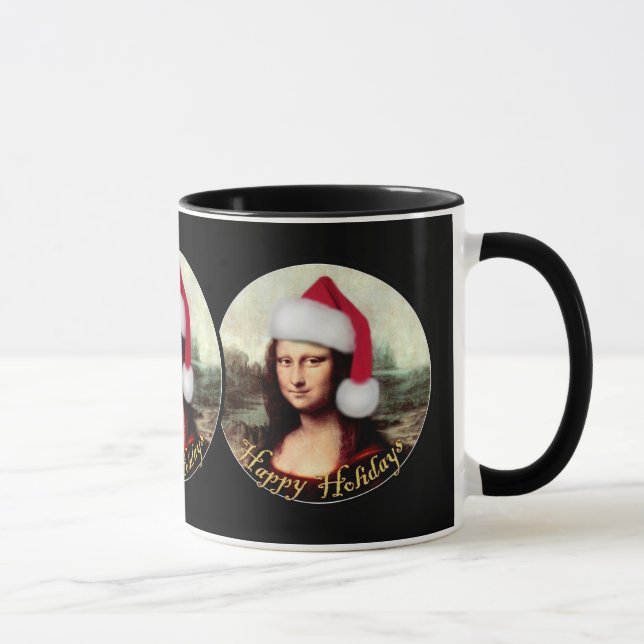 Taza Santa Hat, Navidades de Mona Lisa (Derecha)