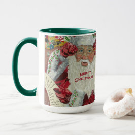 Taza Santa Holiday 15 oz Mug Verificándolo dos veces ve